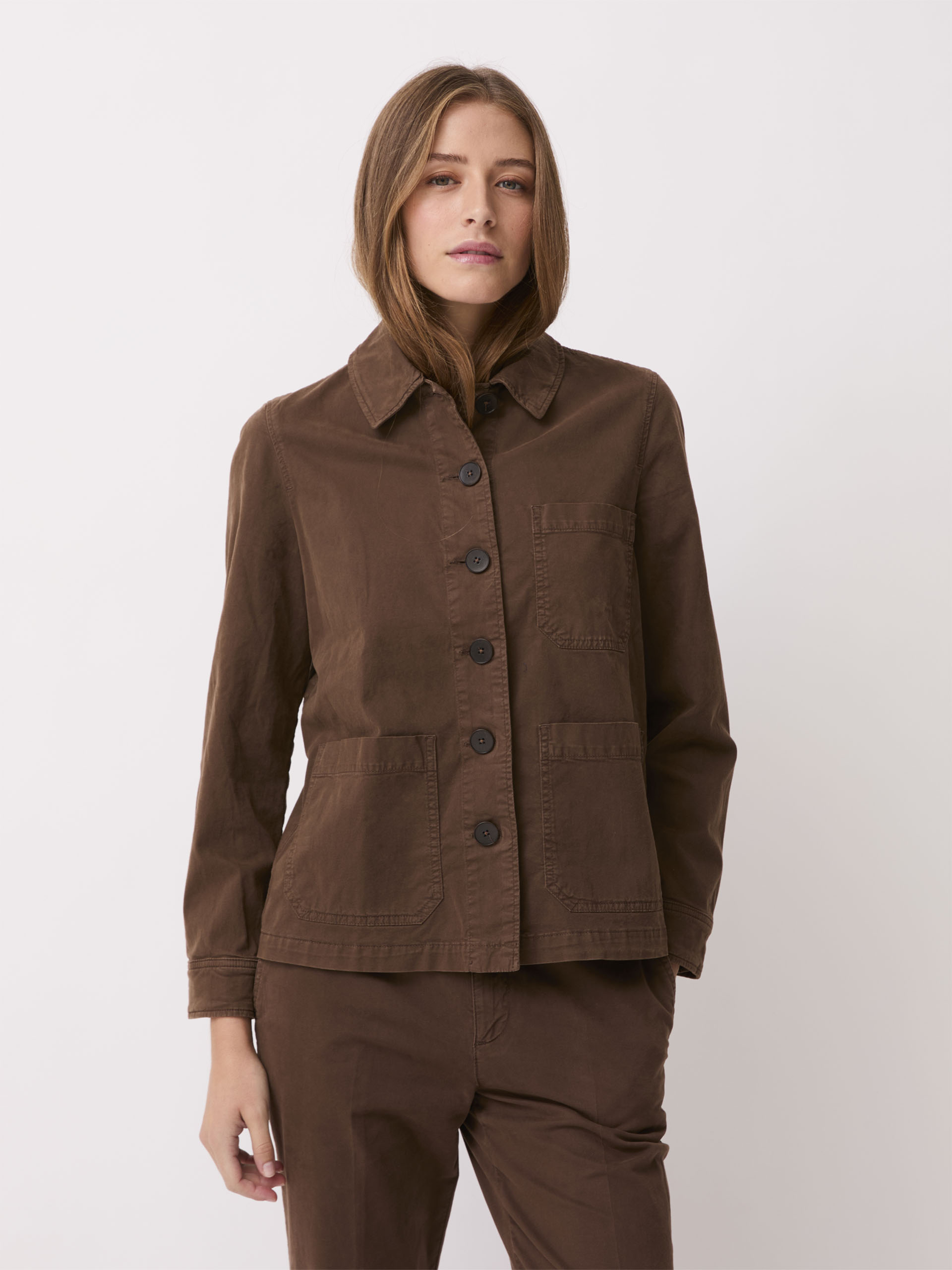VESTE GOLTA  Chocolat , Pr&ecirc;t-&agrave;-porter Bensimon