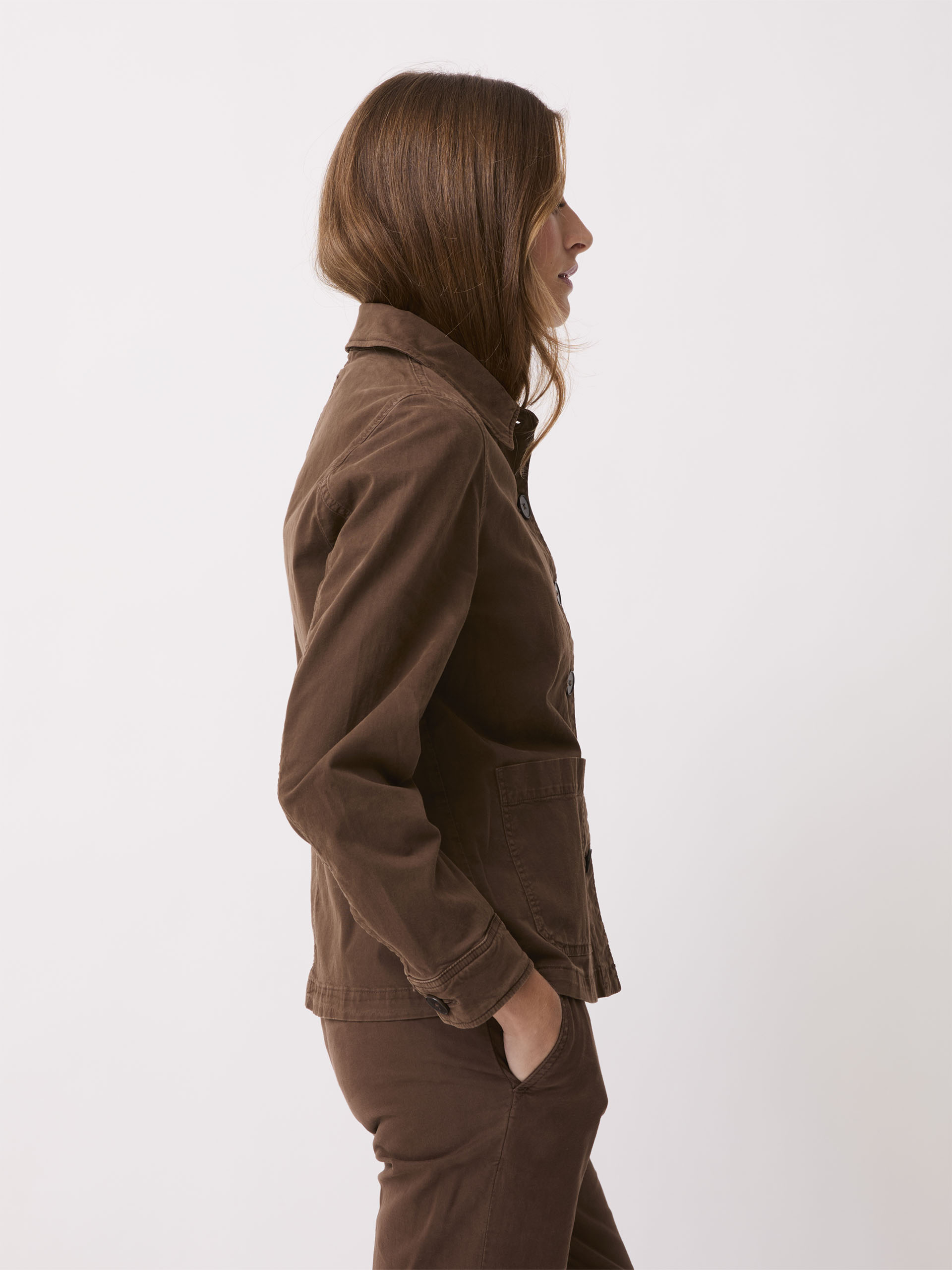 VESTE GOLTA  Chocolat , Pr&ecirc;t-&agrave;-porter Bensimon