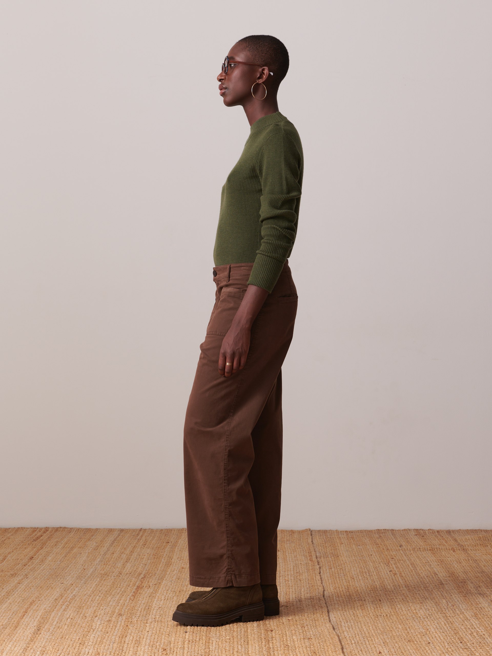 PANTALON BLUA  Chocolat , Pr&ecirc;t-&agrave;-porter Bensimon