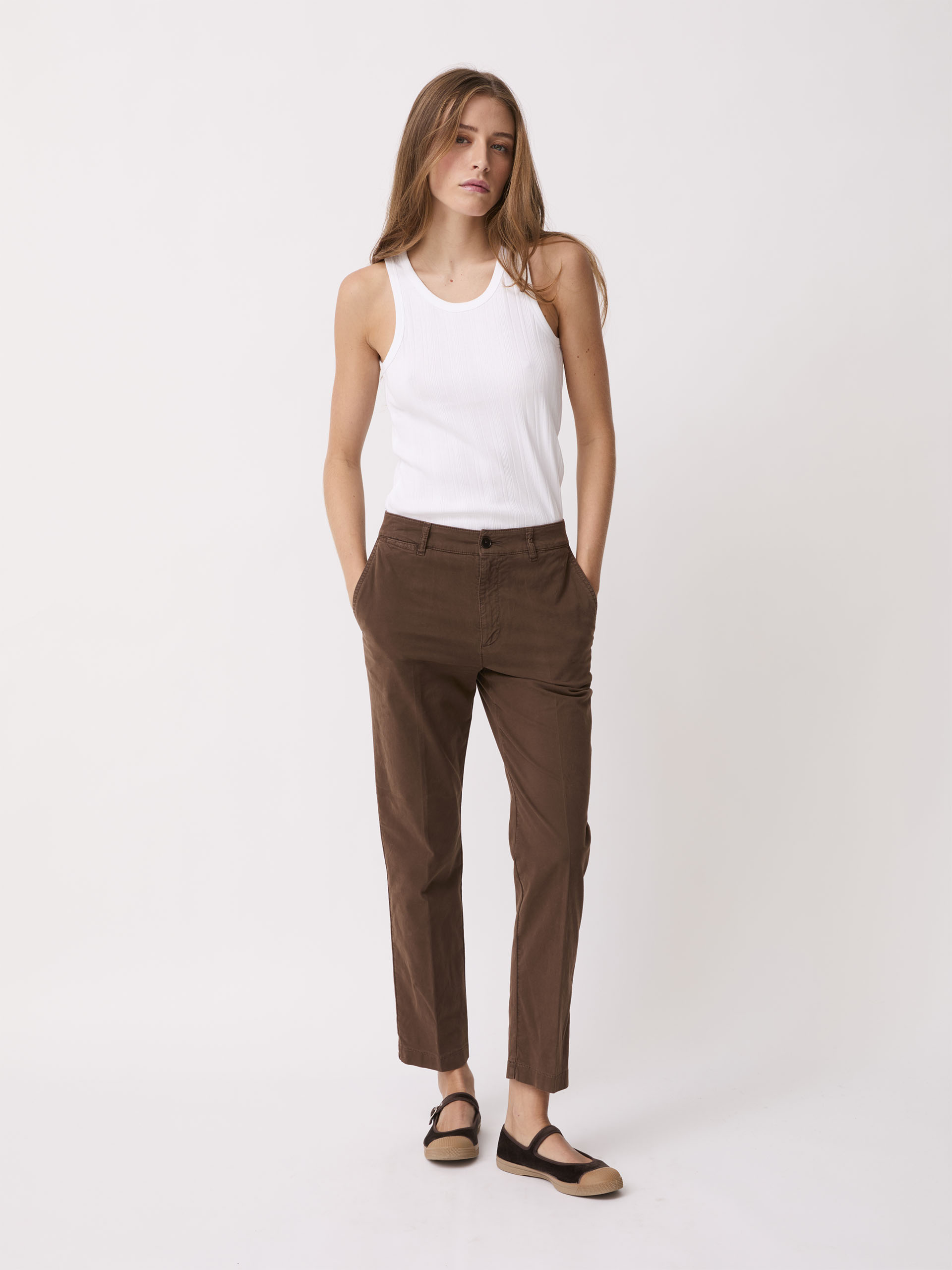 PANTALON BEGONIA  Chocolat , Pr&ecirc;t-&agrave;-porter Bensimon