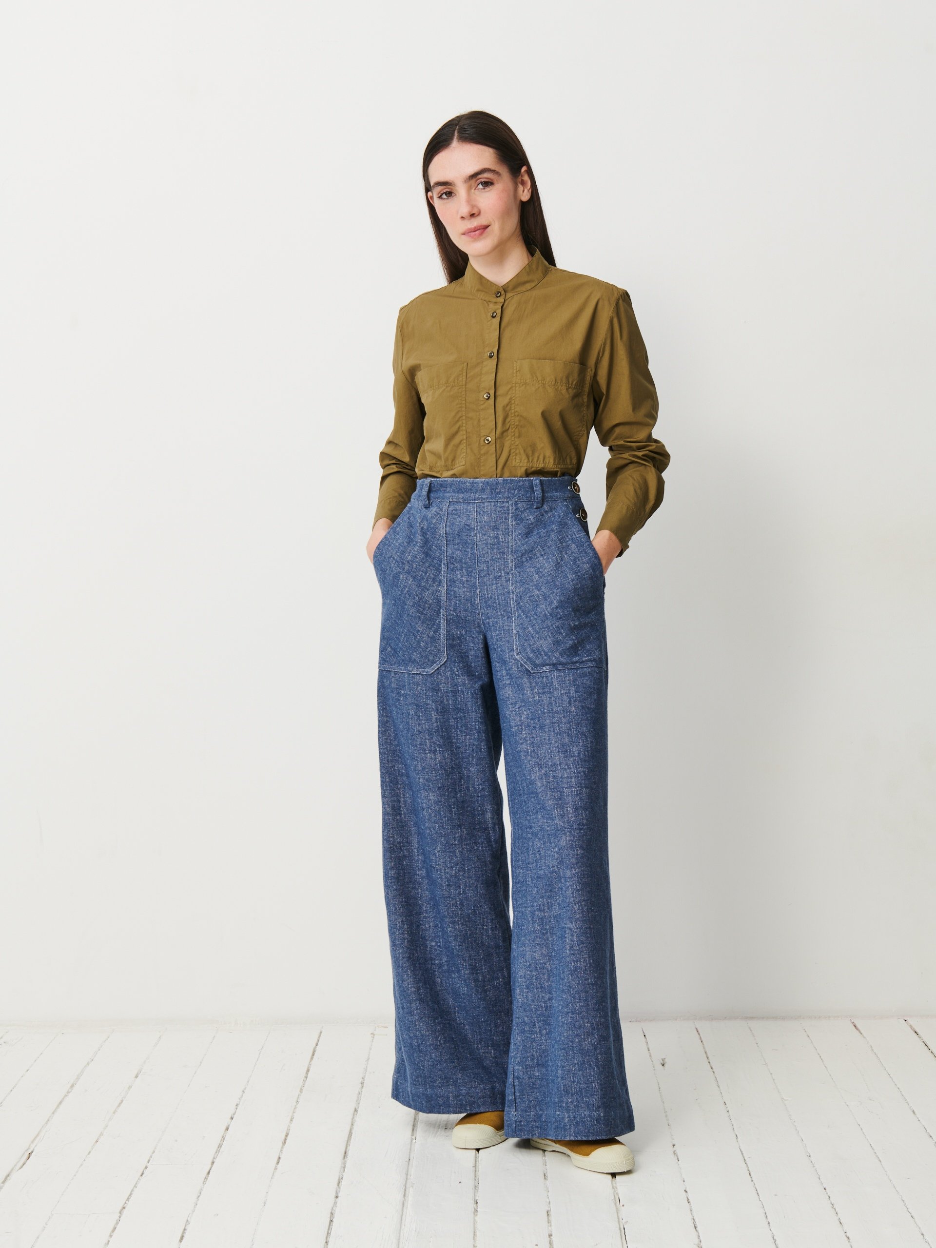 PANTALON MOISON Bleu , Prêt-à-porter Bensimon