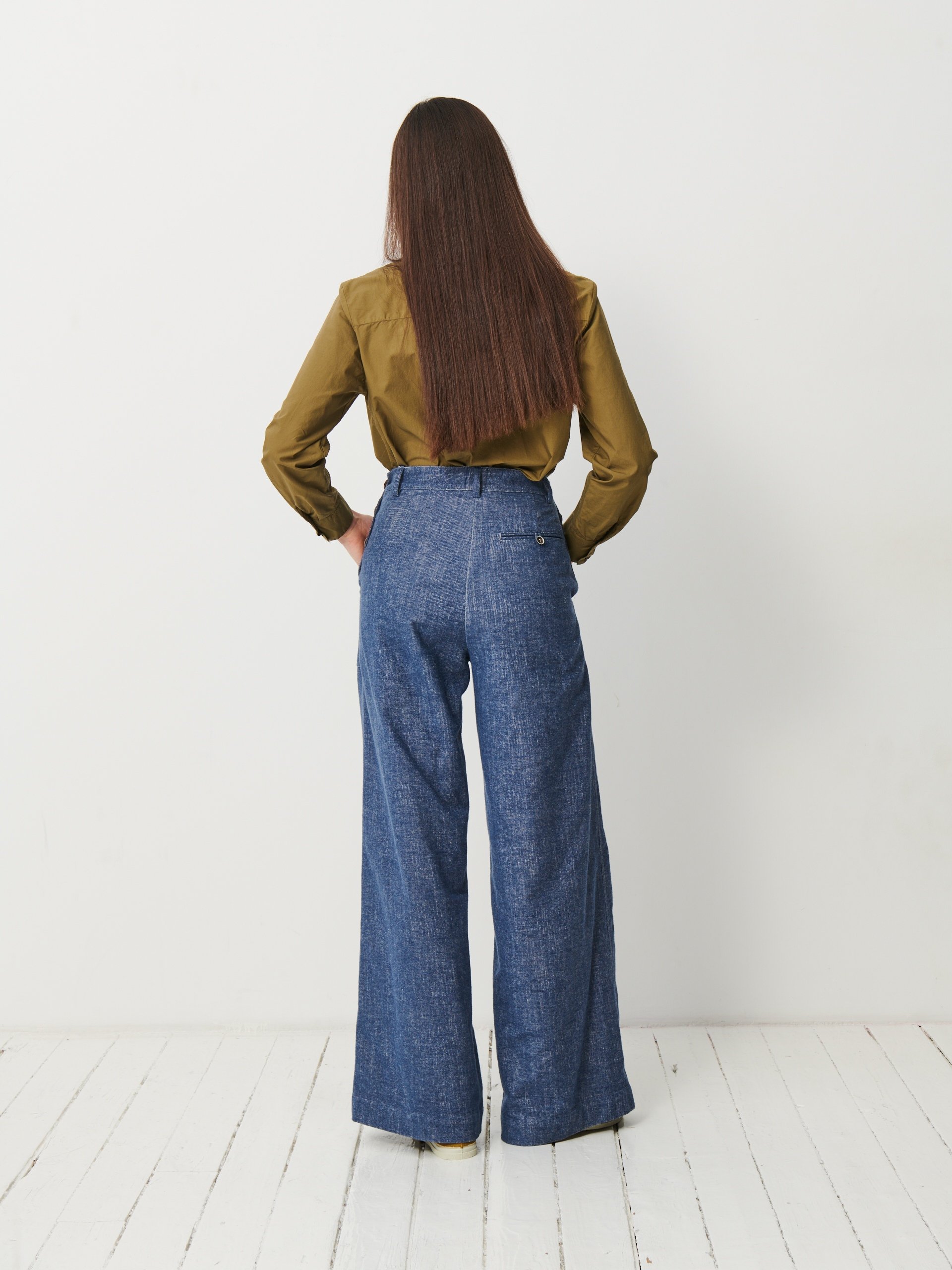 PANTALON MOISON Bleu , Prêt-à-porter Bensimon