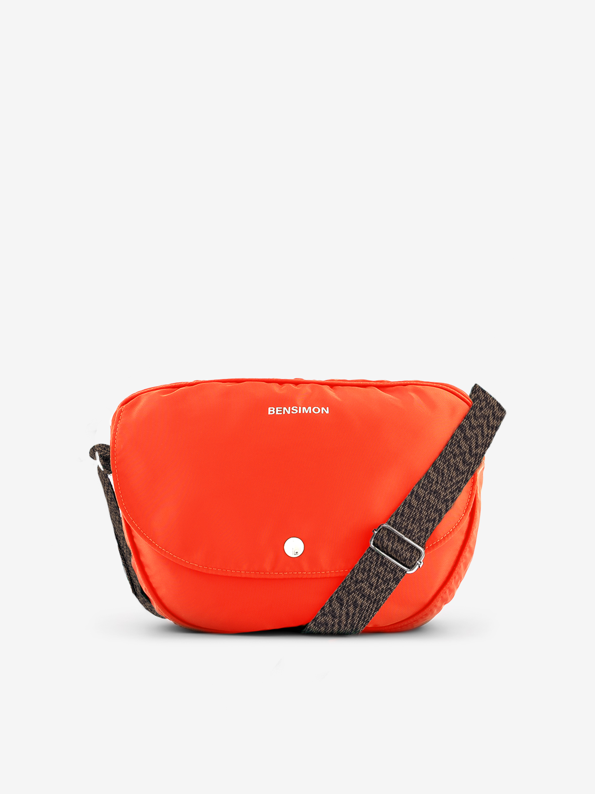 FOLDED HALF MOON  Orange , Sacs & Bagages Bensimon