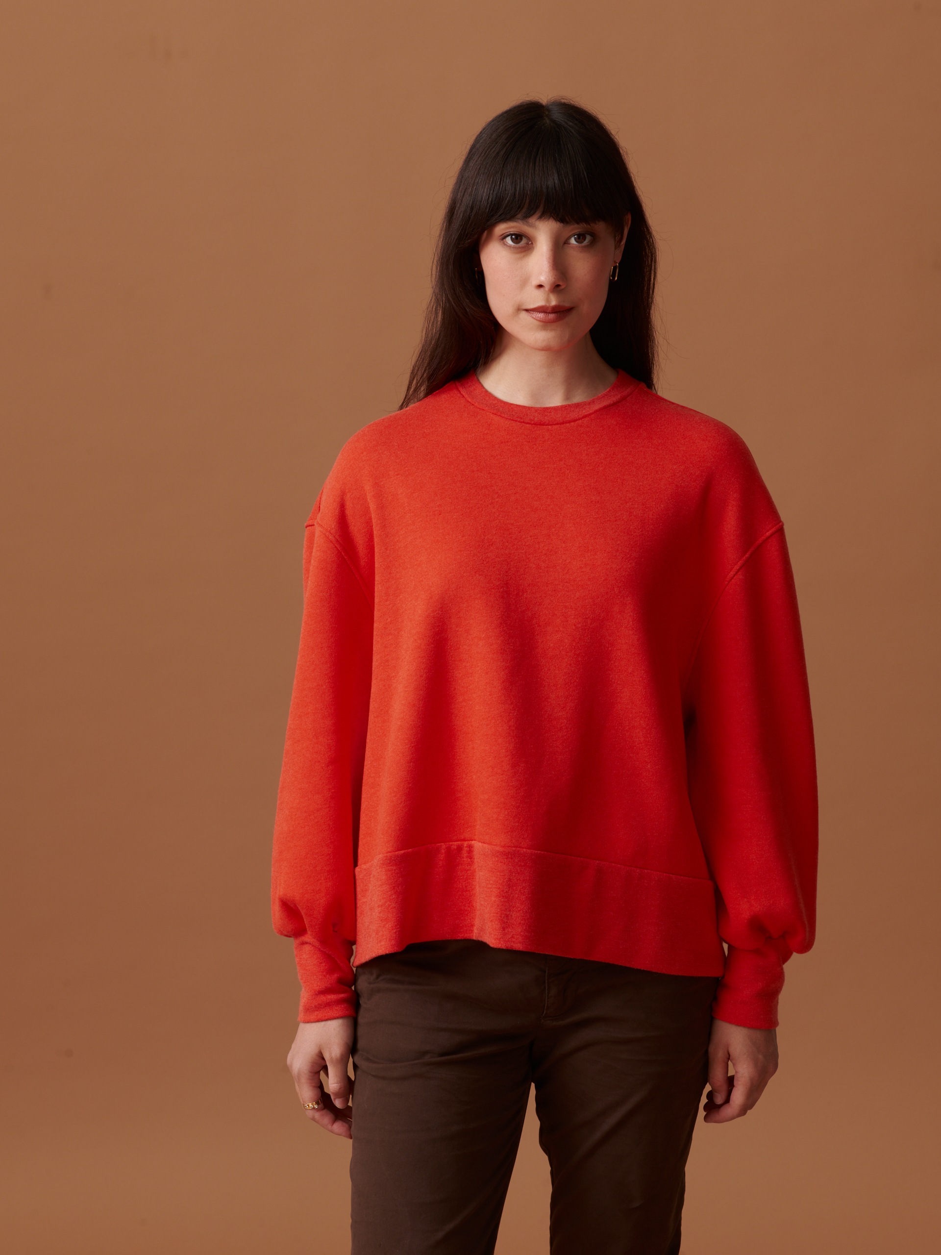 SWEAT OLEK  Orange , Pr&ecirc;t-&agrave;-porter Bensimon