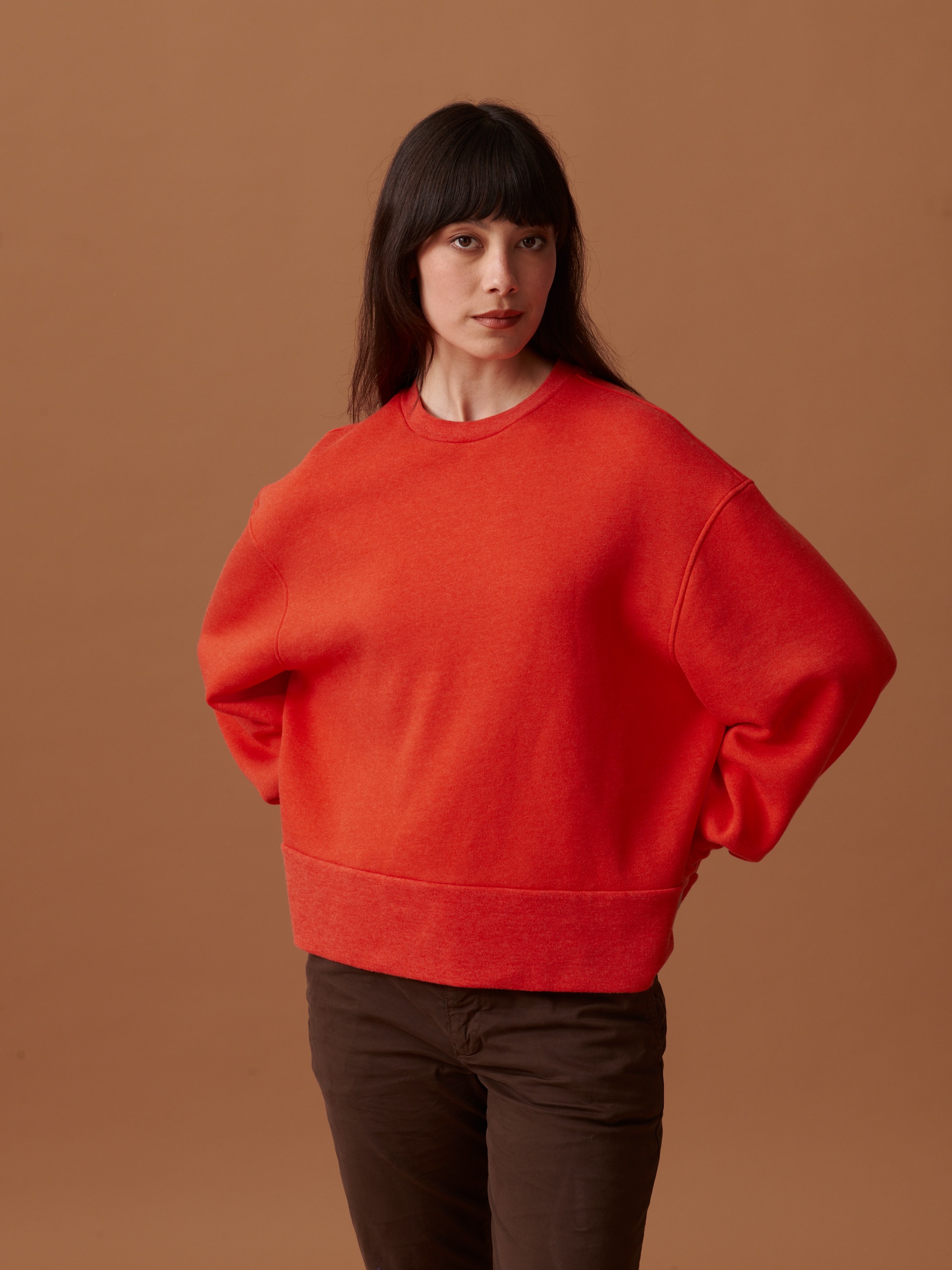 SWEAT OLEK  Orange , Pr&ecirc;t-&agrave;-porter Bensimon