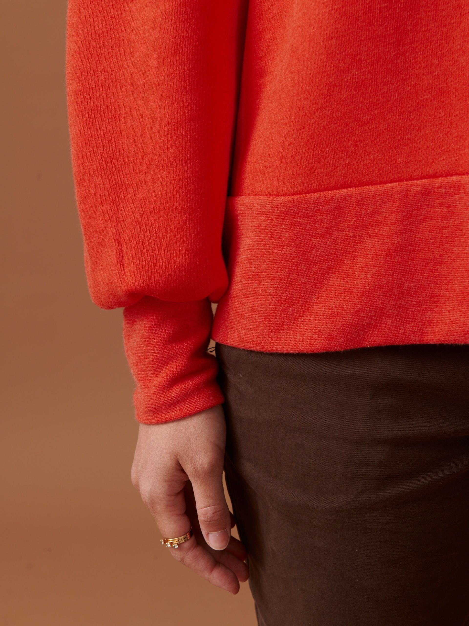SWEAT OLEK  Orange , Pr&ecirc;t-&agrave;-porter Bensimon