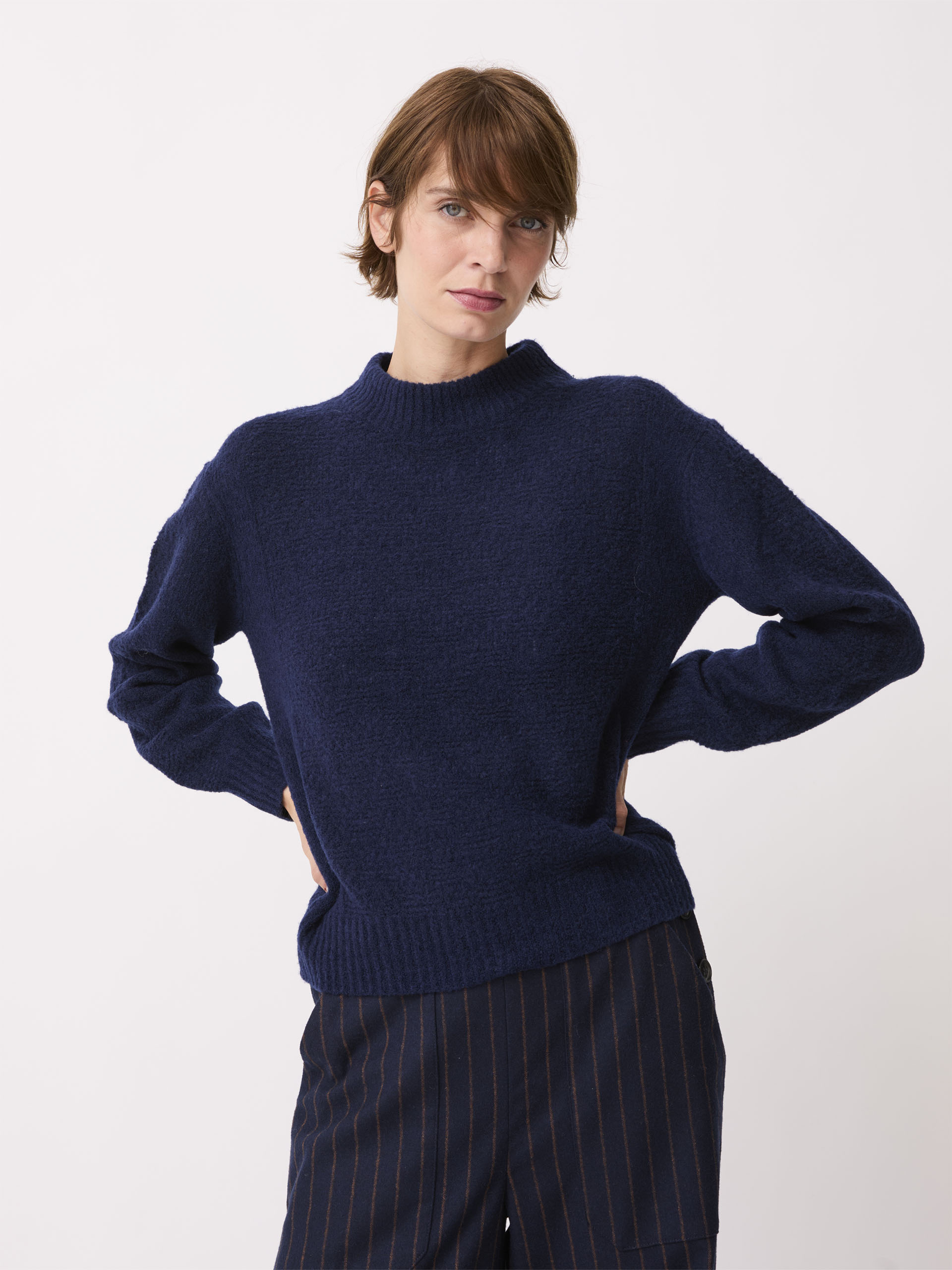 PULL GERMAIN  Marine , Pr&ecirc;t-&agrave;-porter Bensimon