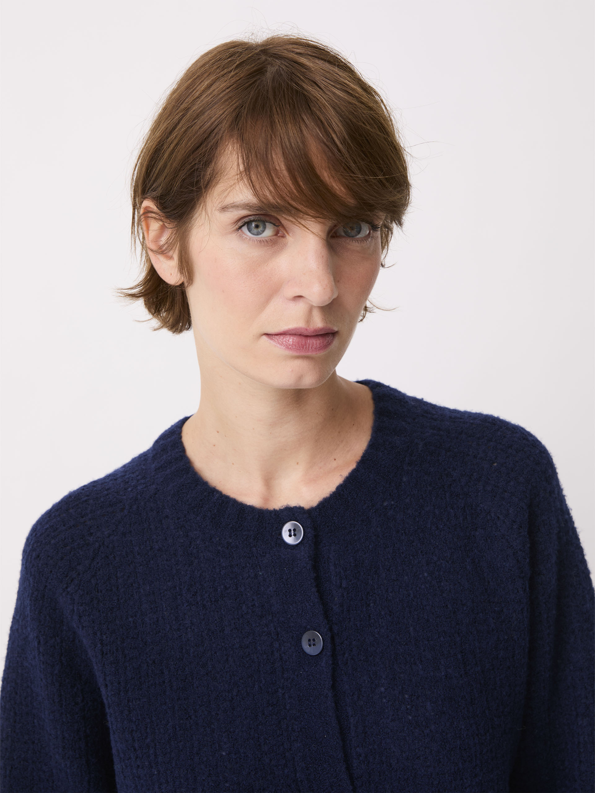 CARDIGAN OTELLO  Marine , Pr&ecirc;t-&agrave;-porter Bensimon