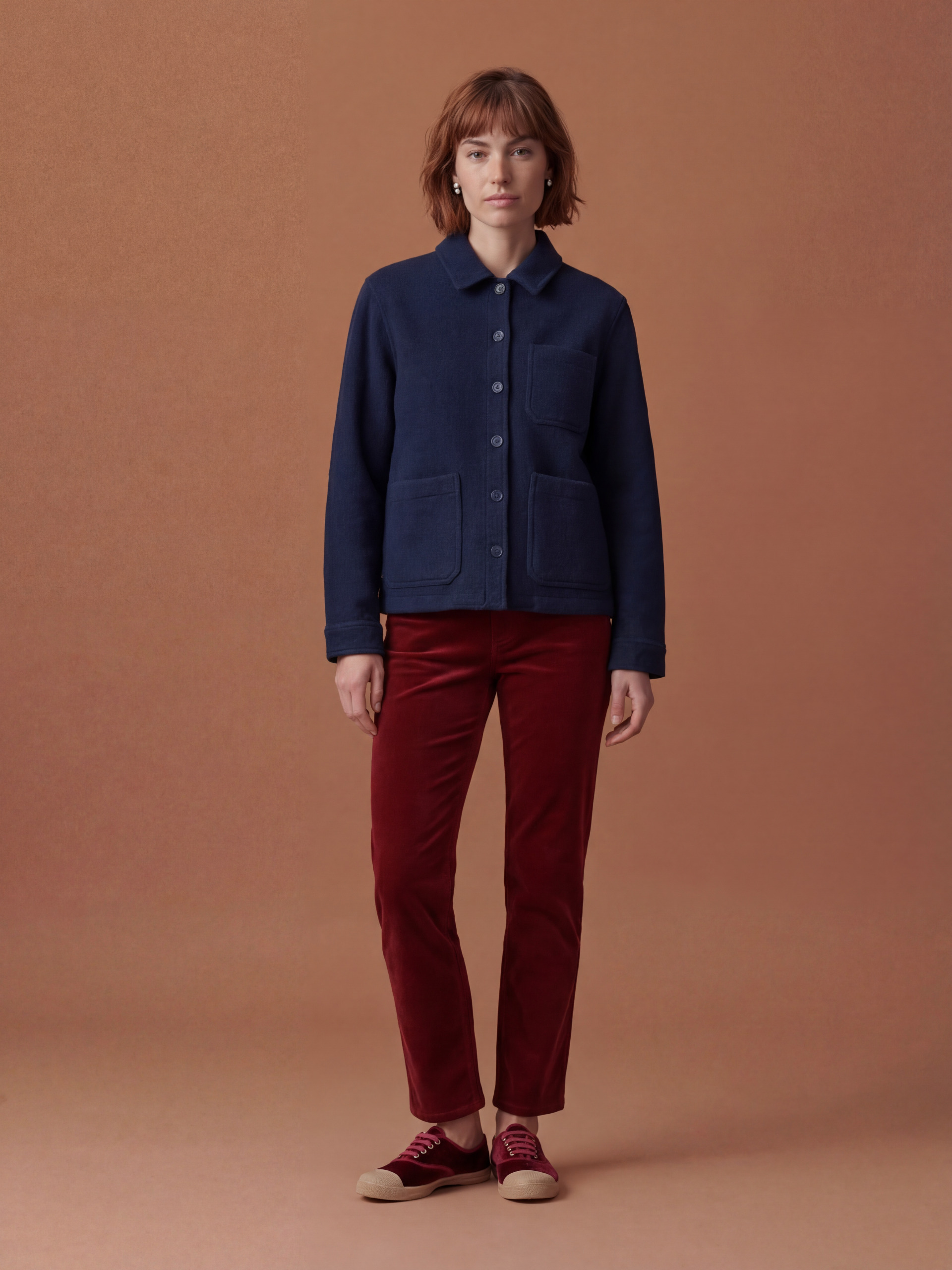 VESTE GOLTA  Marine , Pr&ecirc;t-&agrave;-porter Bensimon