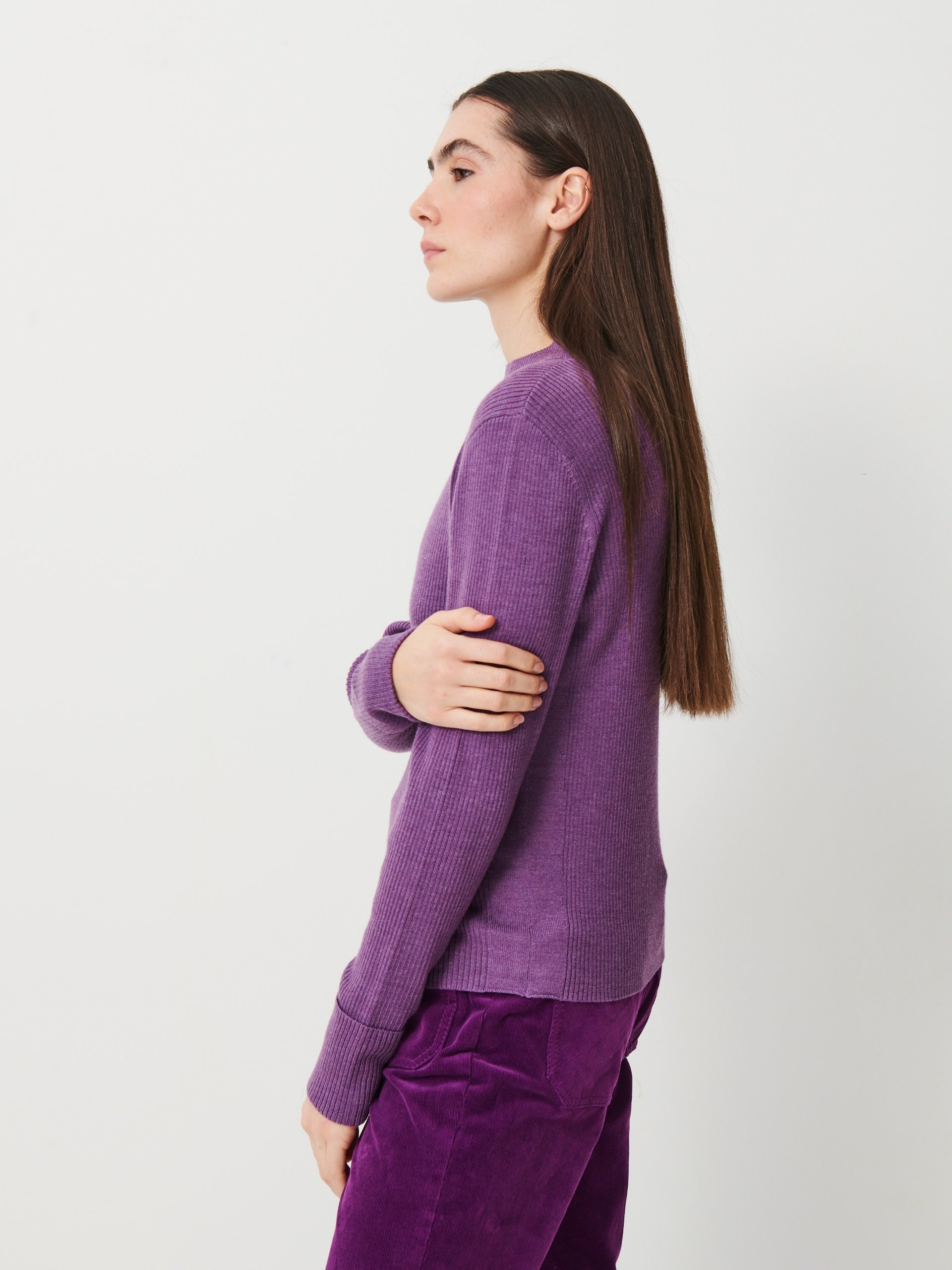 PULL OLIN  Violet , Pr&ecirc;t-&agrave;-porter Bensimon