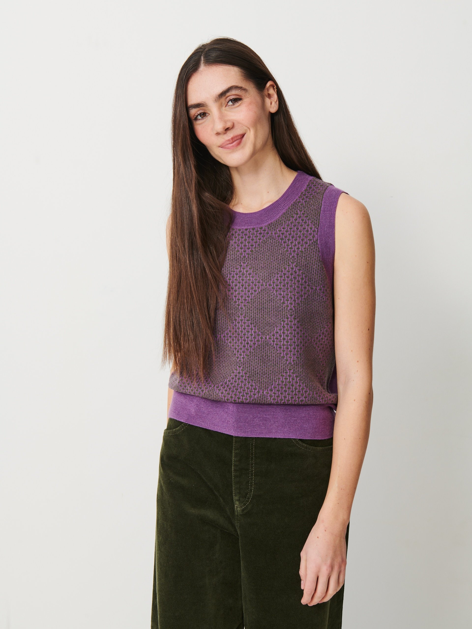 PULL OLIA  Violet , Pr&ecirc;t-&agrave;-porter Bensimon