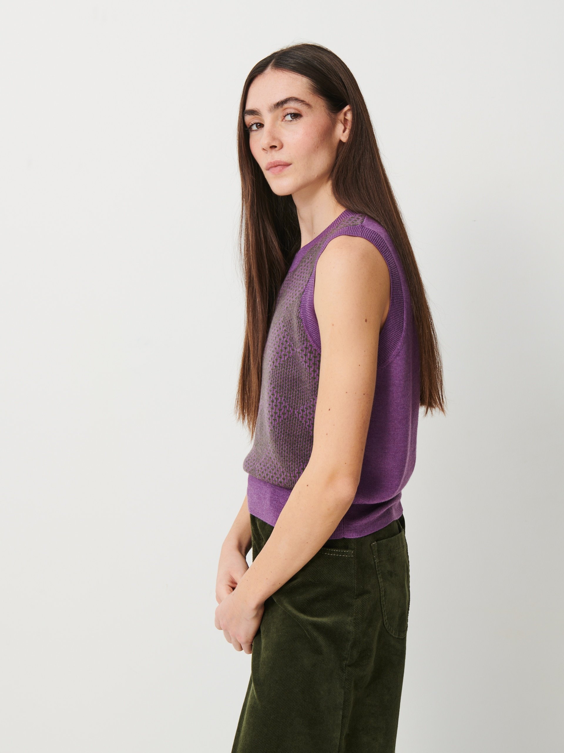 PULL OLIA  Violet , Pr&ecirc;t-&agrave;-porter Bensimon