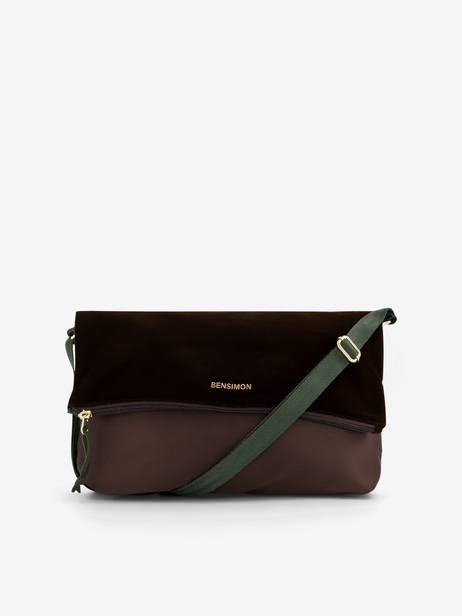CROSS BODY BAG OLIVA  Chocolat , Sacs & Bagages Bensimon
