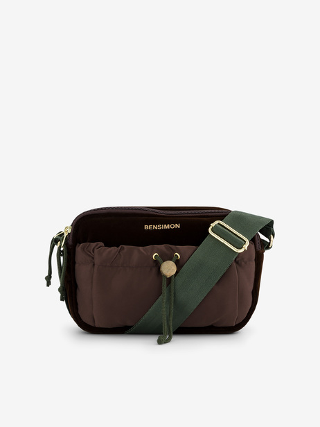 CROSS BODYBAG MADRAS  Chocolat , Sacs & Bagages Bensimon