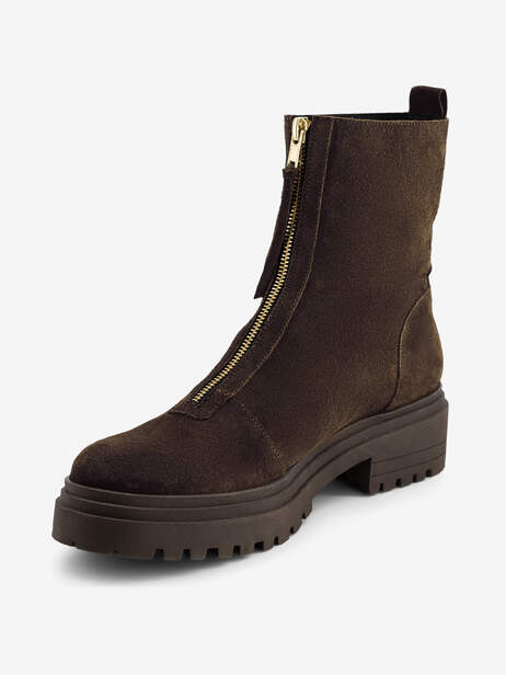 BOOTS CHELSEA FEMME ZIPPEES  Chocolat , Tennis & Chaussures Bensimon