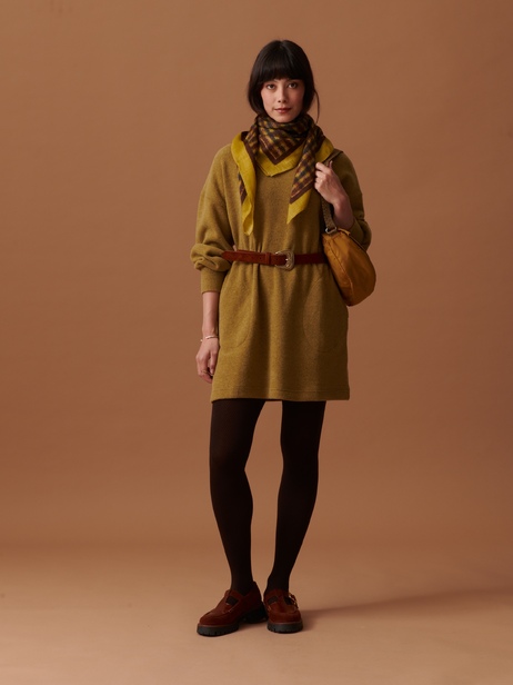FOLDED HALF MOON  Orange , Sacs & Bagages Bensimon
