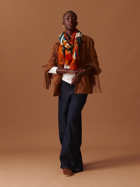 FOULARD TIE & DIE  Orange , Prêt-à-porter Bensimon