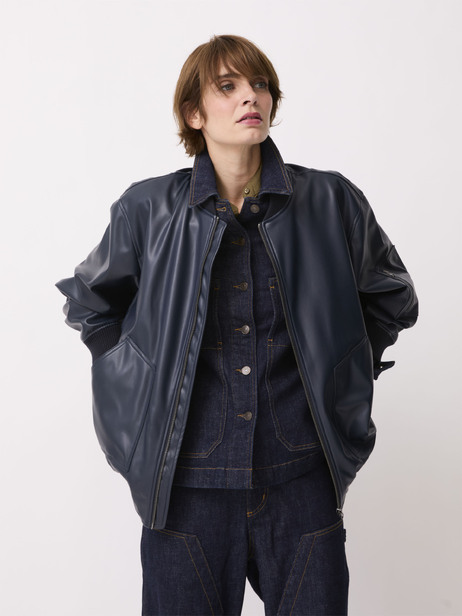 BOMBERS OVIDIE  Marine , Pr&ecirc;t-&agrave;-porter Bensimon