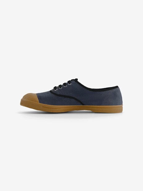 TENNIS FEMME LACET CORDUROY  Marine , Tennis & Chaussures Bensimon