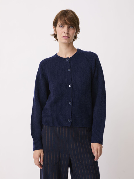CARDIGAN OTELLO  Marine , Pr&ecirc;t-&agrave;-porter Bensimon