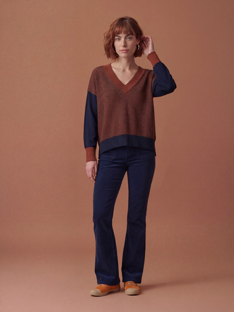 PULL ORSO  Marine , Prêt-à-porter Bensimon