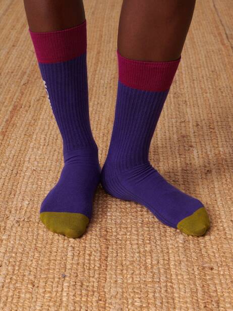 CHAUSSETTES  Violet , Pr&ecirc;t-&agrave;-porter Bensimon