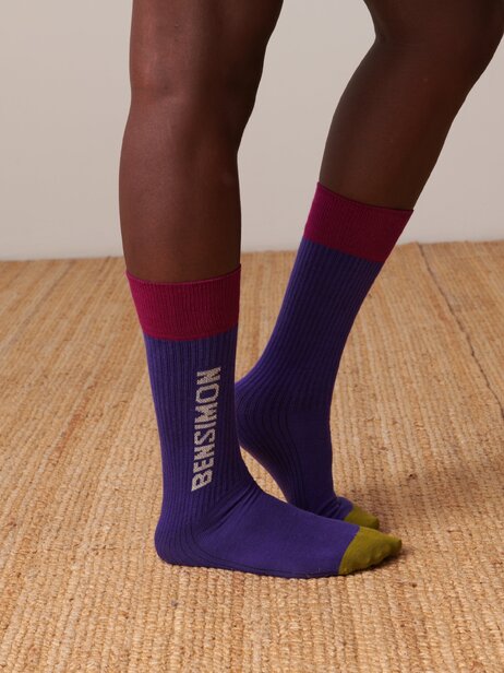 CHAUSSETTES  Violet , Pr&ecirc;t-&agrave;-porter Bensimon