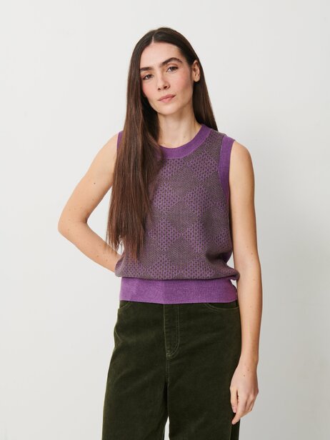 PULL OLIA  Violet , Pr&ecirc;t-&agrave;-porter Bensimon