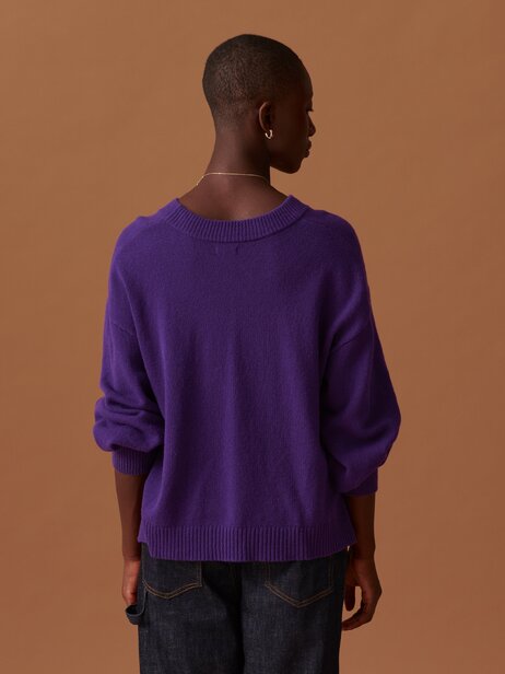 PULL OUDAI  Violet , Pr&ecirc;t-&agrave;-porter Bensimon