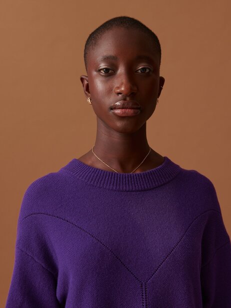 PULL OUDAI  Violet , Pr&ecirc;t-&agrave;-porter Bensimon