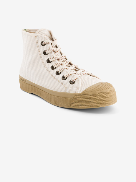 TENNIS B79 STELLA FEMME CORDUROY  Ecru , Tennis & Chaussures Bensimon