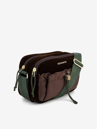CROSS BODYBAG MADRAS  Chocolat , Sacs & Bagages Bensimon