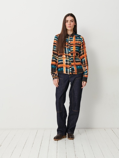 CHEMISE NOEMIE ML  Orange , Prêt-à-porter Bensimon