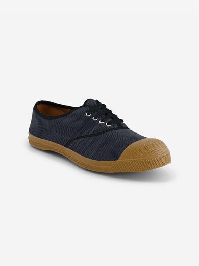 TENNIS FEMME LACET CORDUROY  Marine , Tennis & Chaussures Bensimon