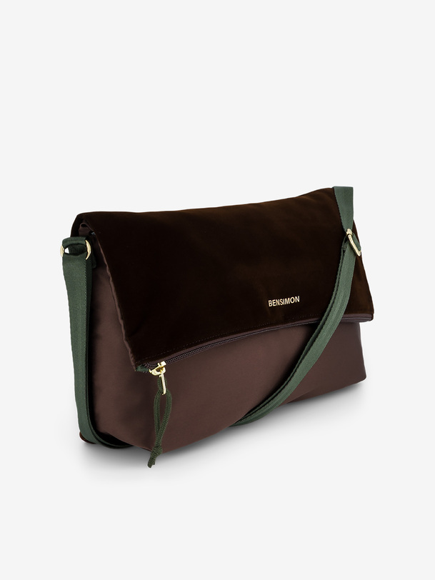 CROSS BODY BAG OLIVA  Chocolat , Sacs & Bagages Bensimon