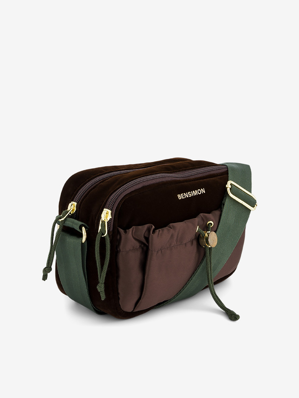 CROSS BODYBAG MADRAS  Chocolat , Sacs & Bagages Bensimon