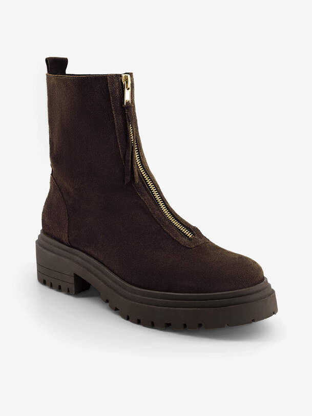 BOOTS CHELSEA FEMME ZIPPEES  Chocolat , Tennis & Chaussures Bensimon