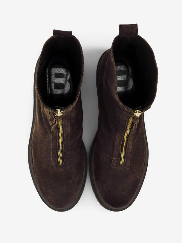 BOOTS CHELSEA FEMME ZIPPEES  Chocolat , Tennis & Chaussures Bensimon