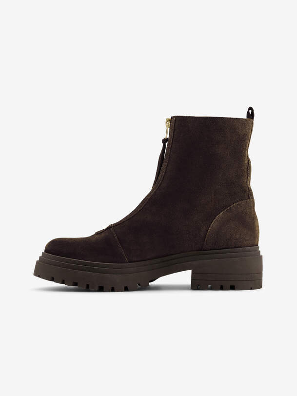 BOOTS CHELSEA FEMME ZIPPEES  Chocolat , Tennis & Chaussures Bensimon