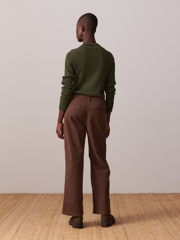 PANTALON BLUA  Chocolat , Pr&ecirc;t-&agrave;-porter Bensimon