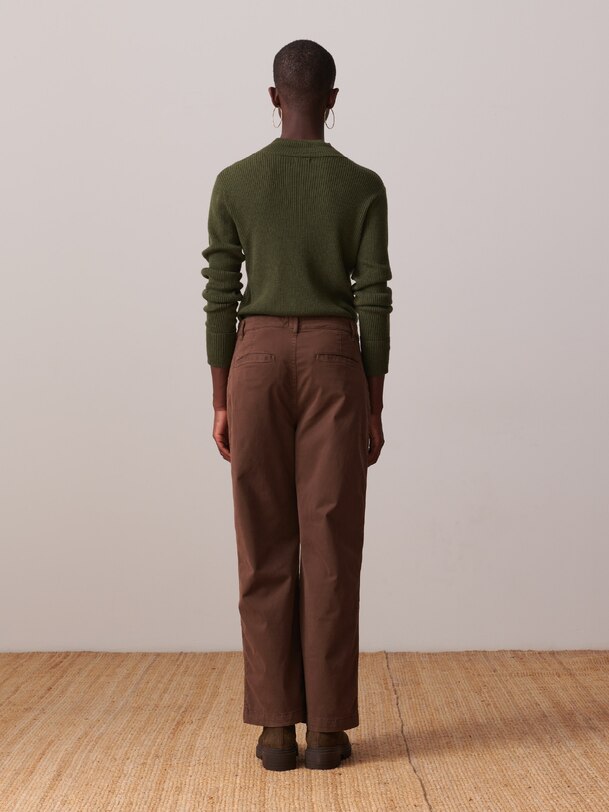 PANTALON BLUA  Chocolat , Pr&ecirc;t-&agrave;-porter Bensimon