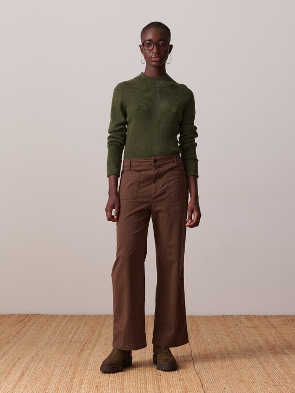 PANTALON BLUA  Chocolat , Pr&ecirc;t-&agrave;-porter Bensimon