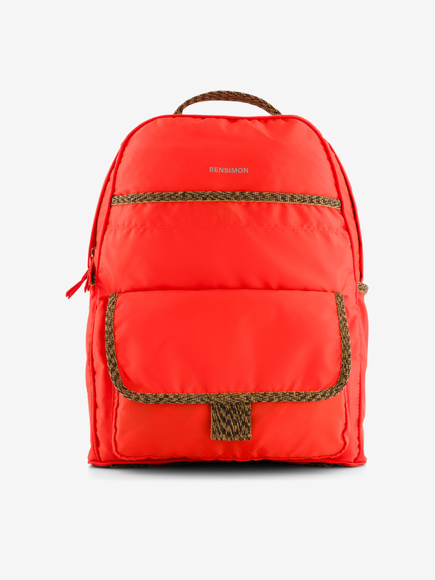 BACK PACK  Orange , Sacs & Bagages Bensimon