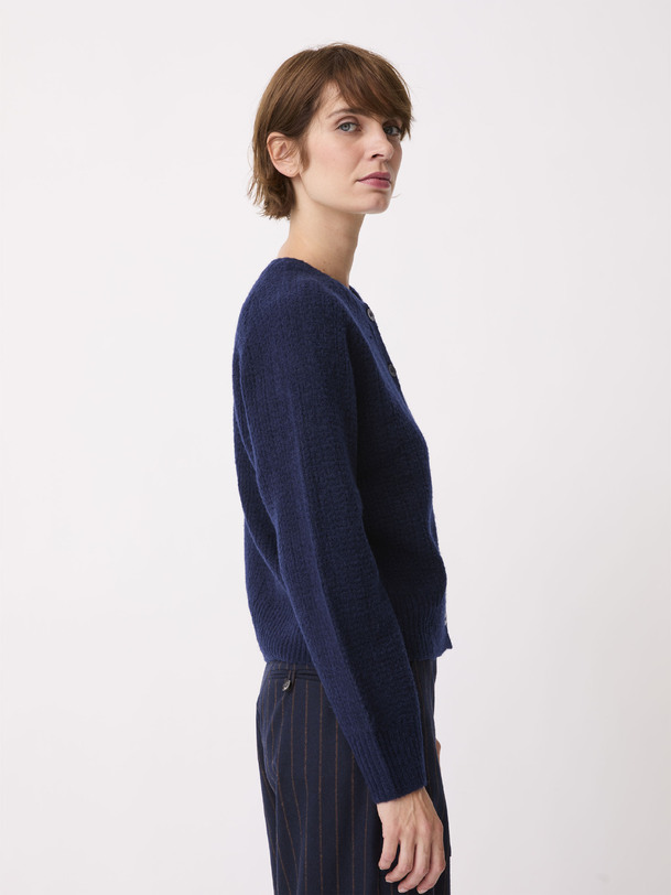 CARDIGAN OTELLO  Marine , Pr&ecirc;t-&agrave;-porter Bensimon
