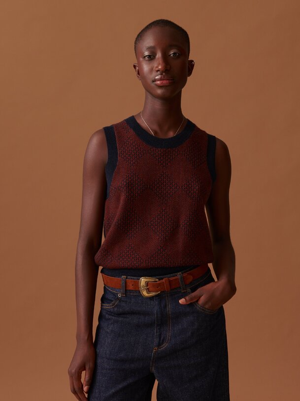 PULL OLIA Marine , Prêt-à-porter Bensimon