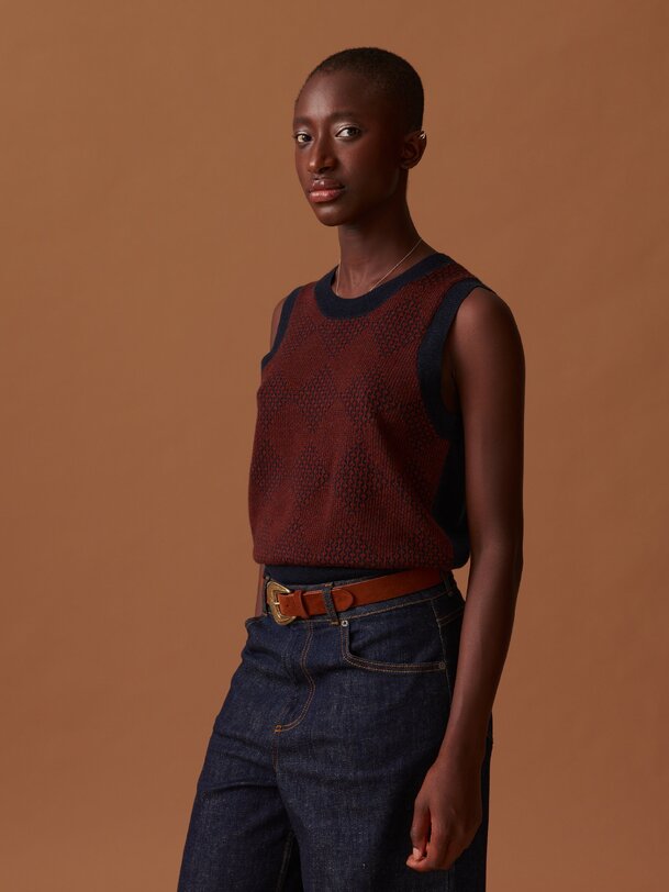 PULL OLIA Marine , Prêt-à-porter Bensimon