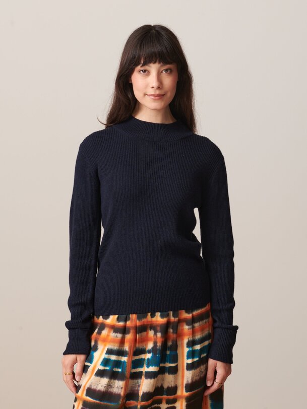 PULL OLIN  Marine , Pr&ecirc;t-&agrave;-porter Bensimon