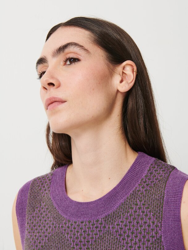 PULL OLIA  Violet , Pr&ecirc;t-&agrave;-porter Bensimon