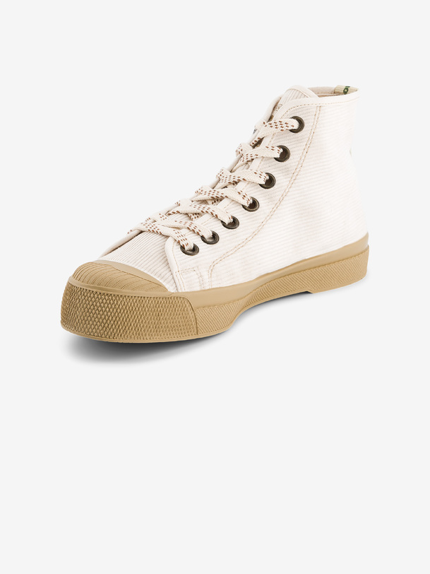 TENNIS B79 STELLA FEMME CORDUROY  Ecru , Tennis & Chaussures Bensimon