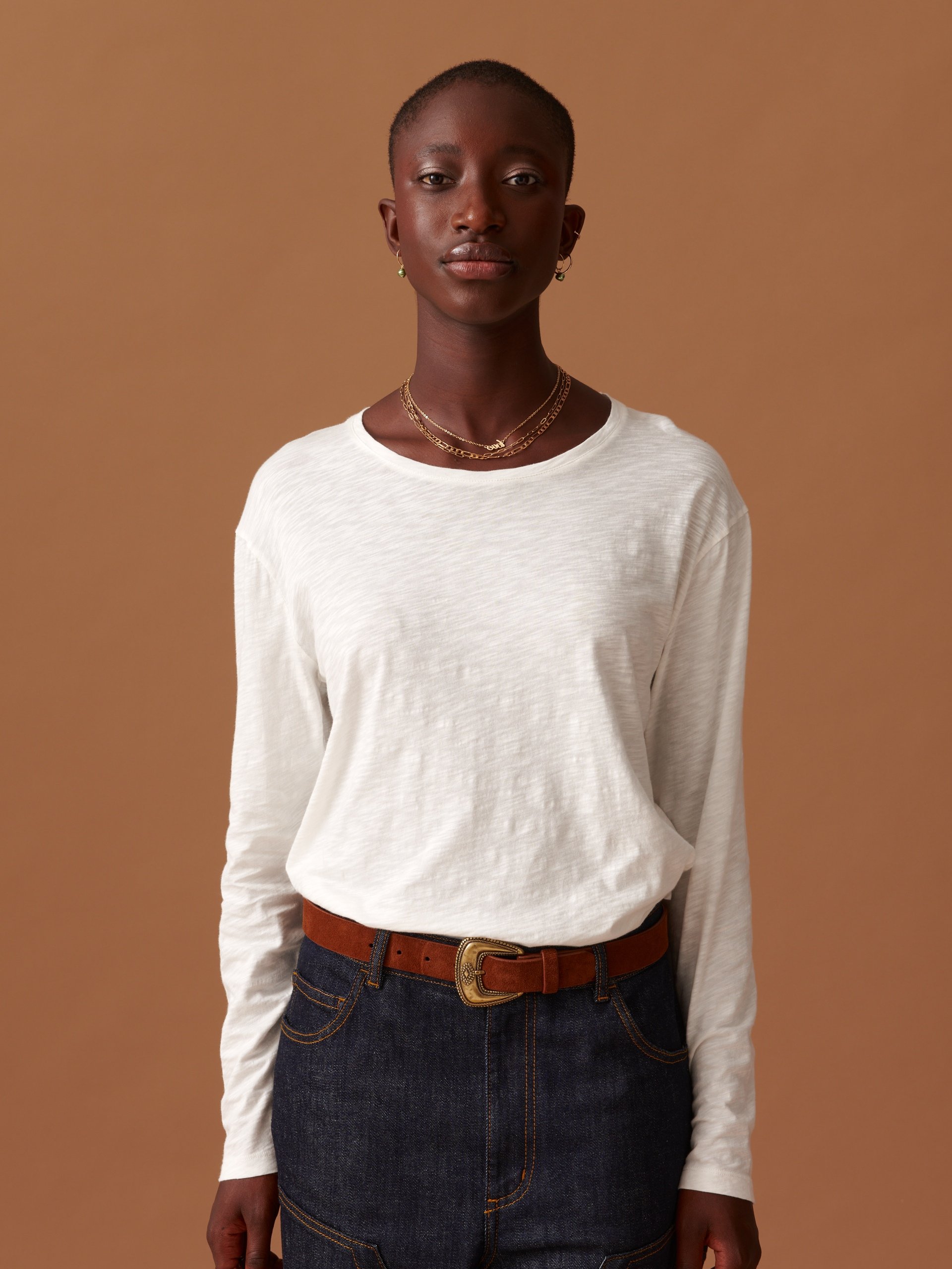 T-SHIRT JULY ML  Ecru , Pr&ecirc;t-&agrave;-porter Bensimon